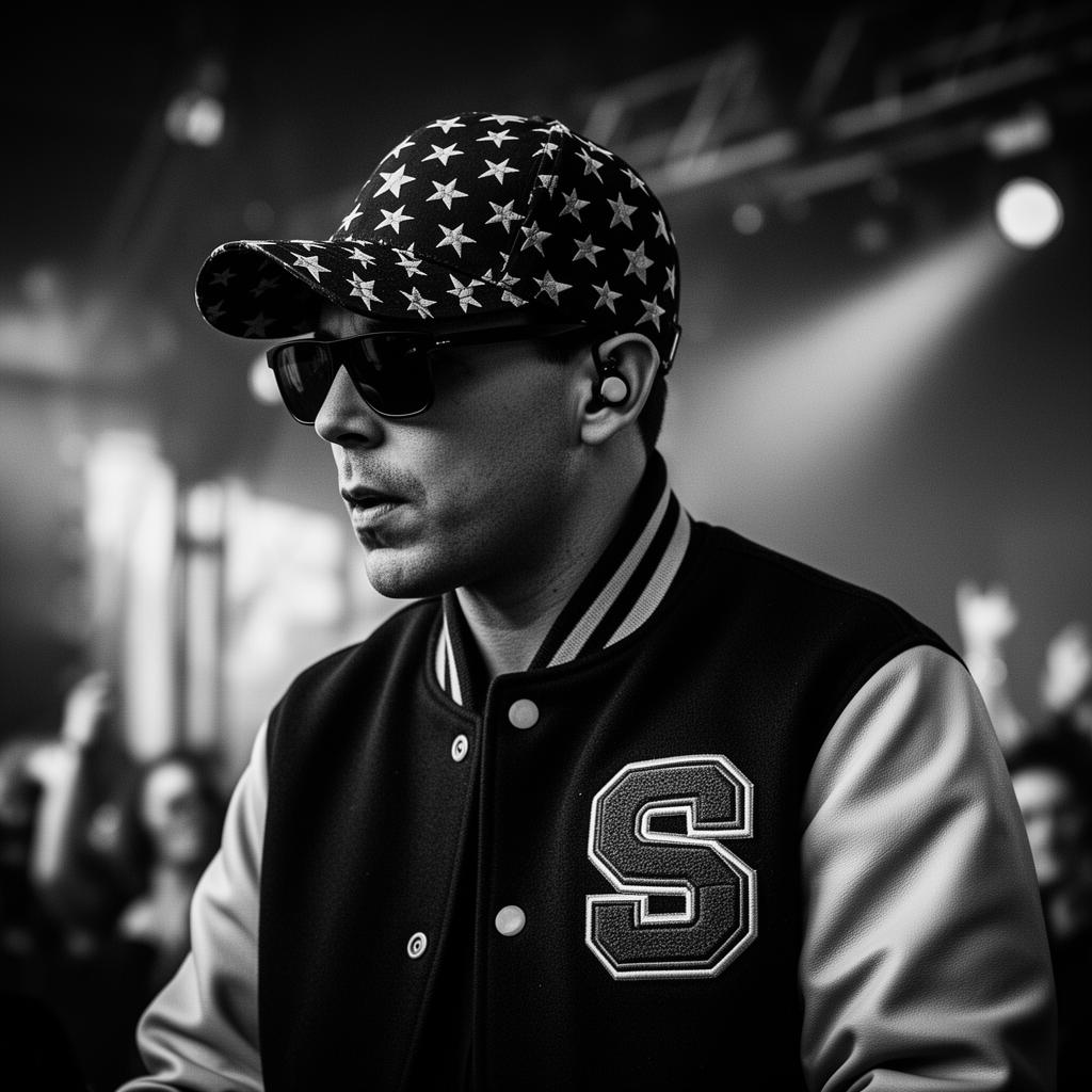 DJ op festival met blauwe podiumverlichting
